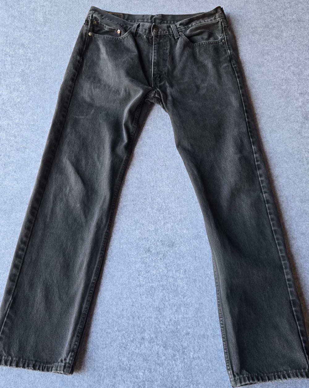 Levi's Men's 505 Jeans Charcoal Wash Straight Leg Med Rise 38x32